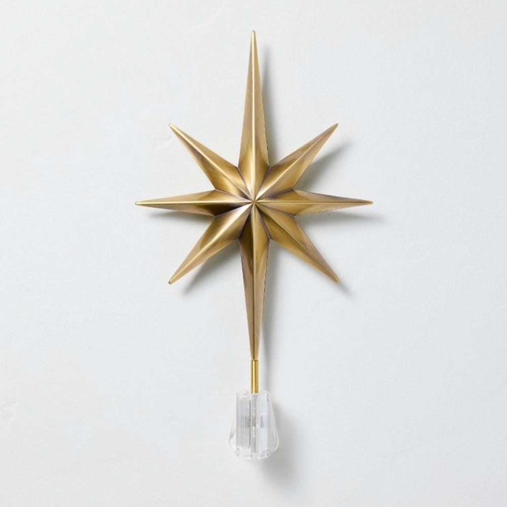 13 Inch Brass Star Tree Topper - Hearth & Hand™ with Magnolia